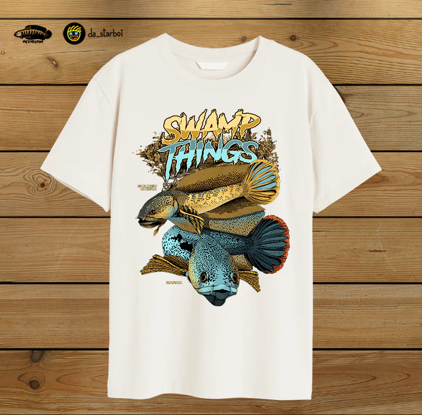 Swamp Things Tee in off-white color